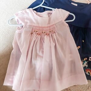 Pink Smocked Baby Dress